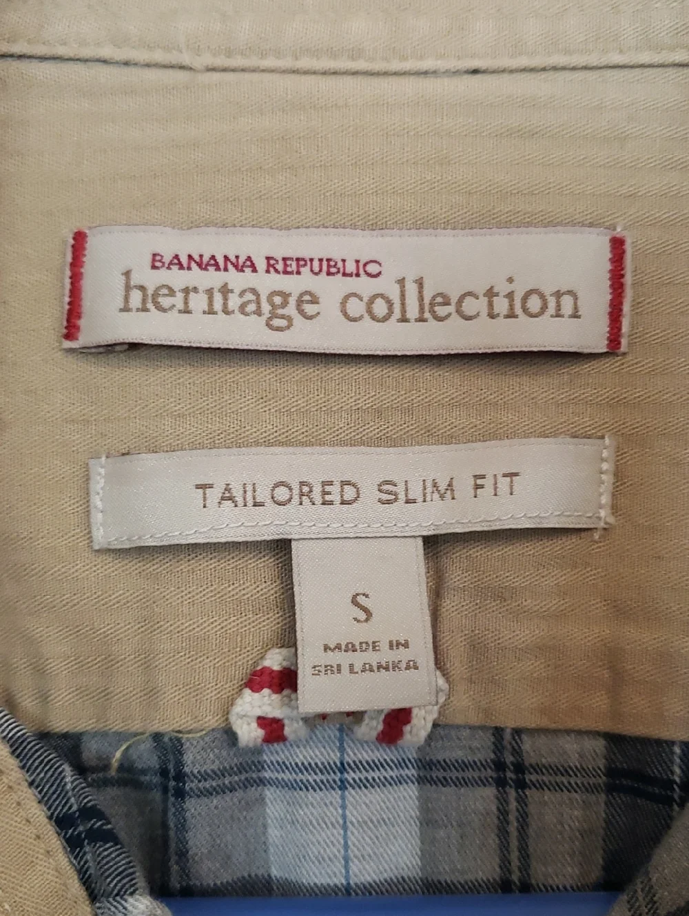 Banana Republic Heritage Collection Men's Small Plaid Button Down